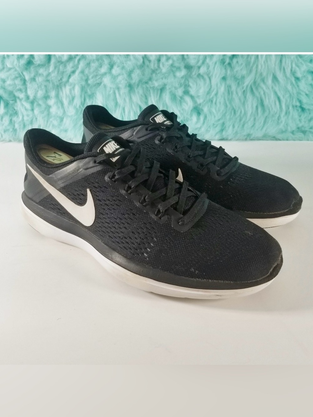 Nike Flex 9.5 Women's Black and White Running Shoes